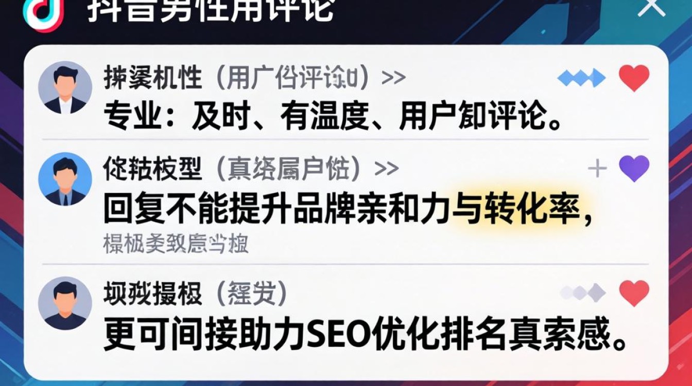 抖音男生评论回复技巧SEO优化