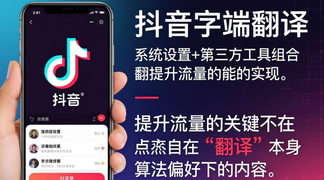 抖音手机字母翻译设置方法及流量算法优化技巧