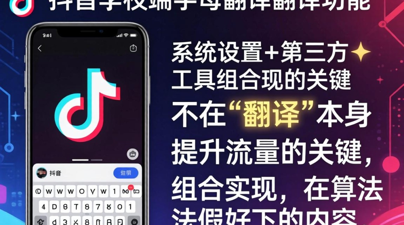 抖音手机字母翻译设置方法及流量算法优化技巧