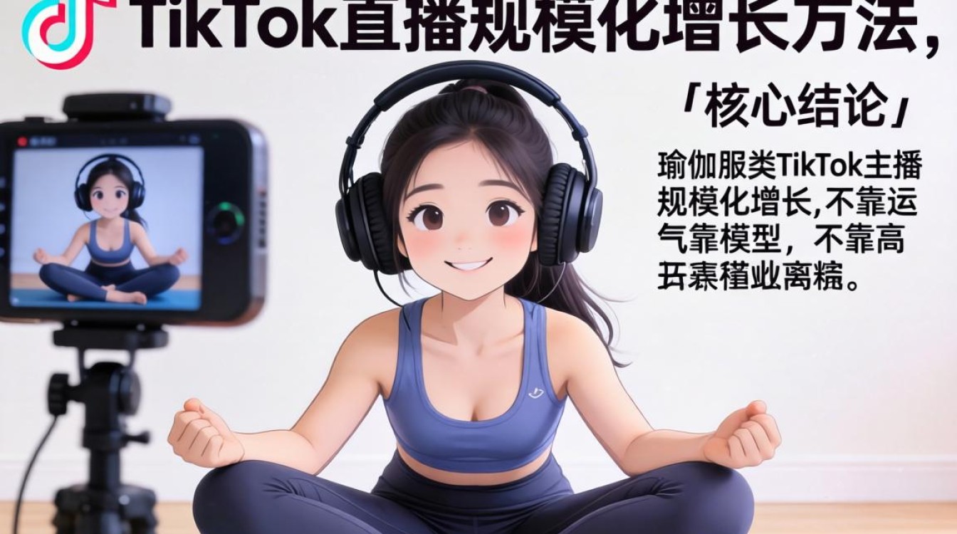 瑜伽服tiktok主播如何规模化增长