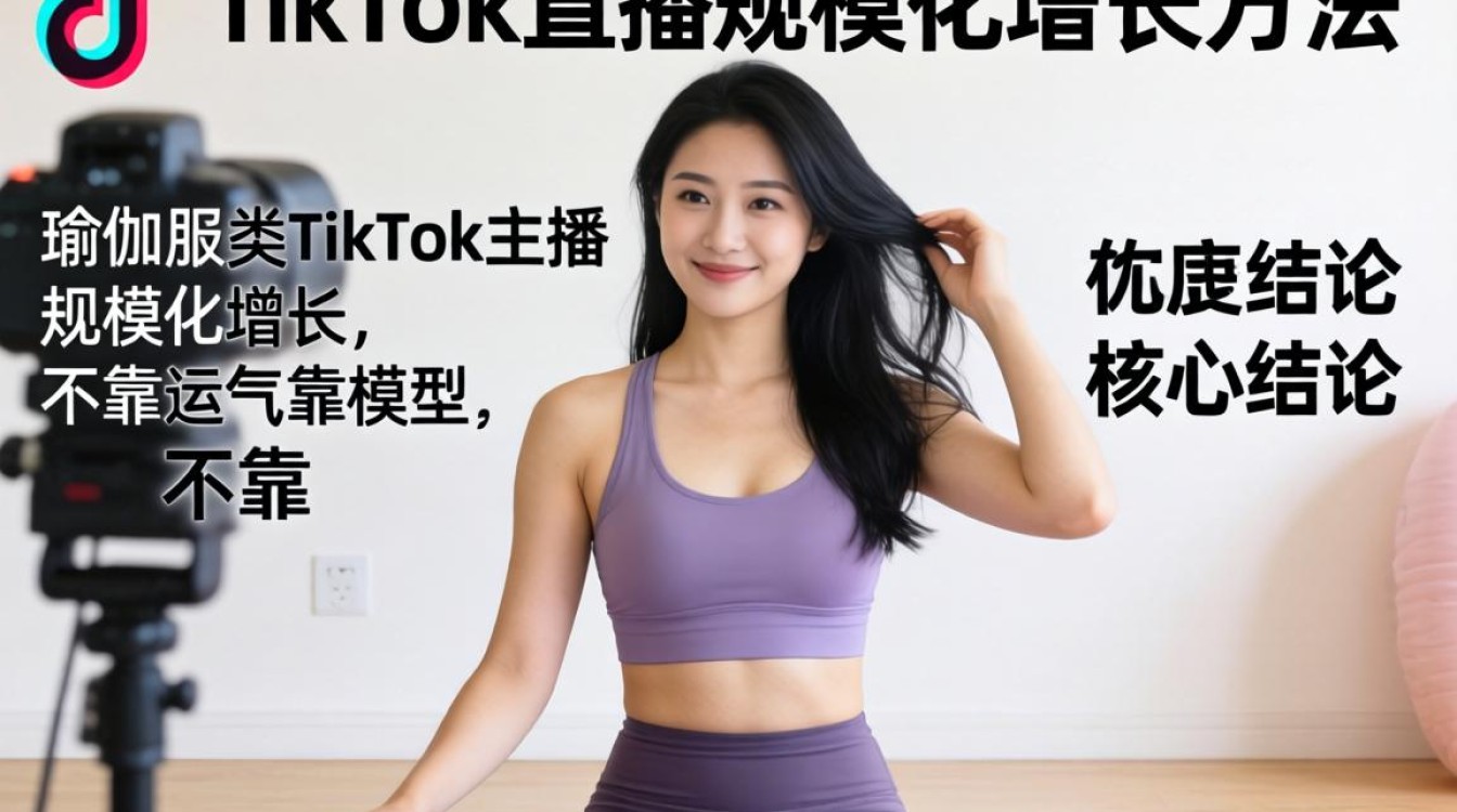 瑜伽服tiktok主播如何规模化增长
