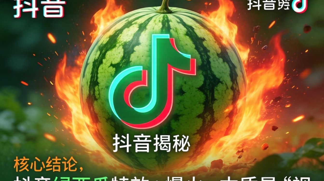 抖音绿西瓜特效怎么做
