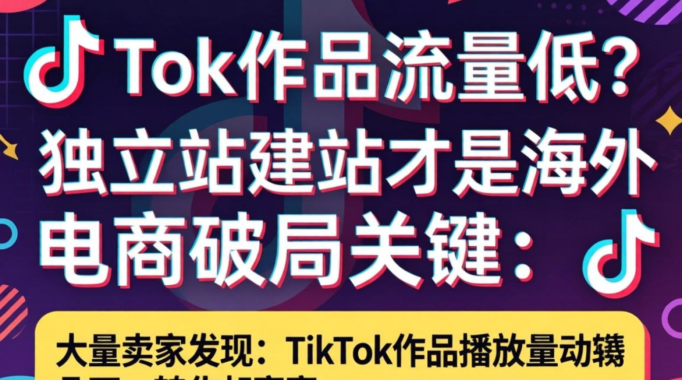 TikTok作品流量低怎么办?TikTok作品流量低原因及独立站建站海外电商指南 TikTok作品流量低原因及独立站建站海外电商指南