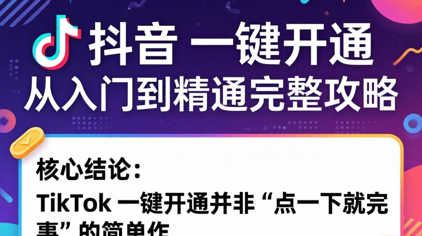 TikTok如何一键开通
