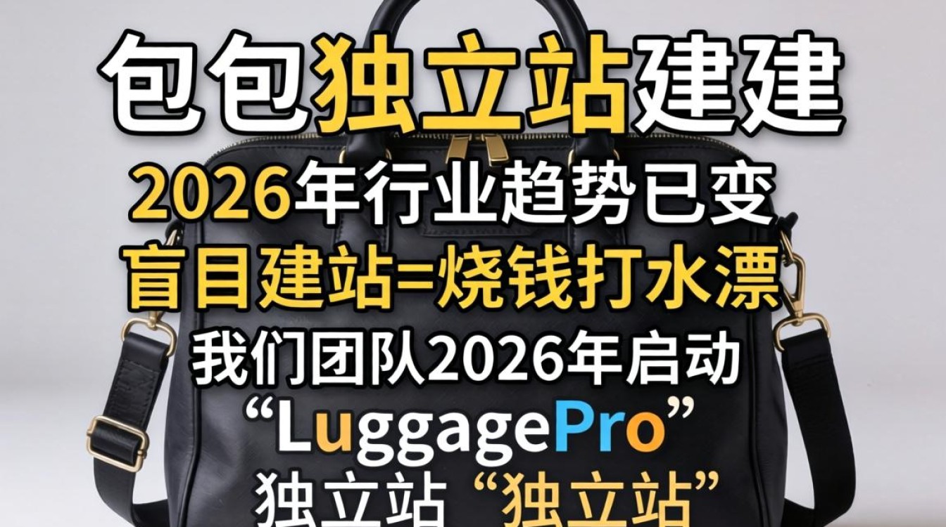 箱包独立站怎么建?2026年箱包独立站建设趋势与实操指南 2026年箱包独立站建设趋势与实操指南