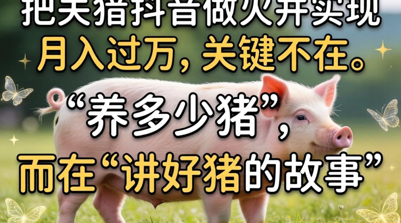 养猪抖音运营变现技巧与月入过万方法