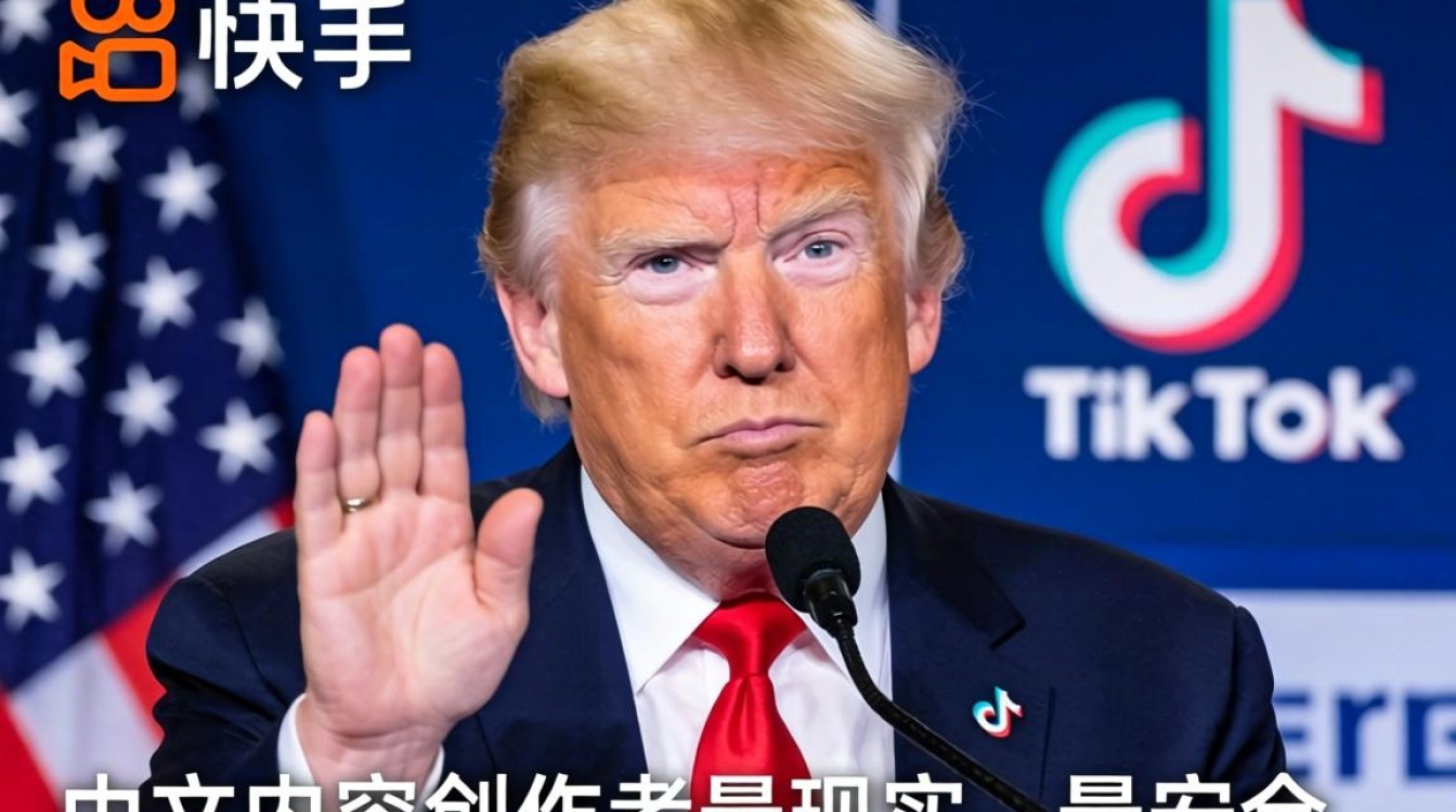 快手特朗普盯上TikTok变现方法新手必看