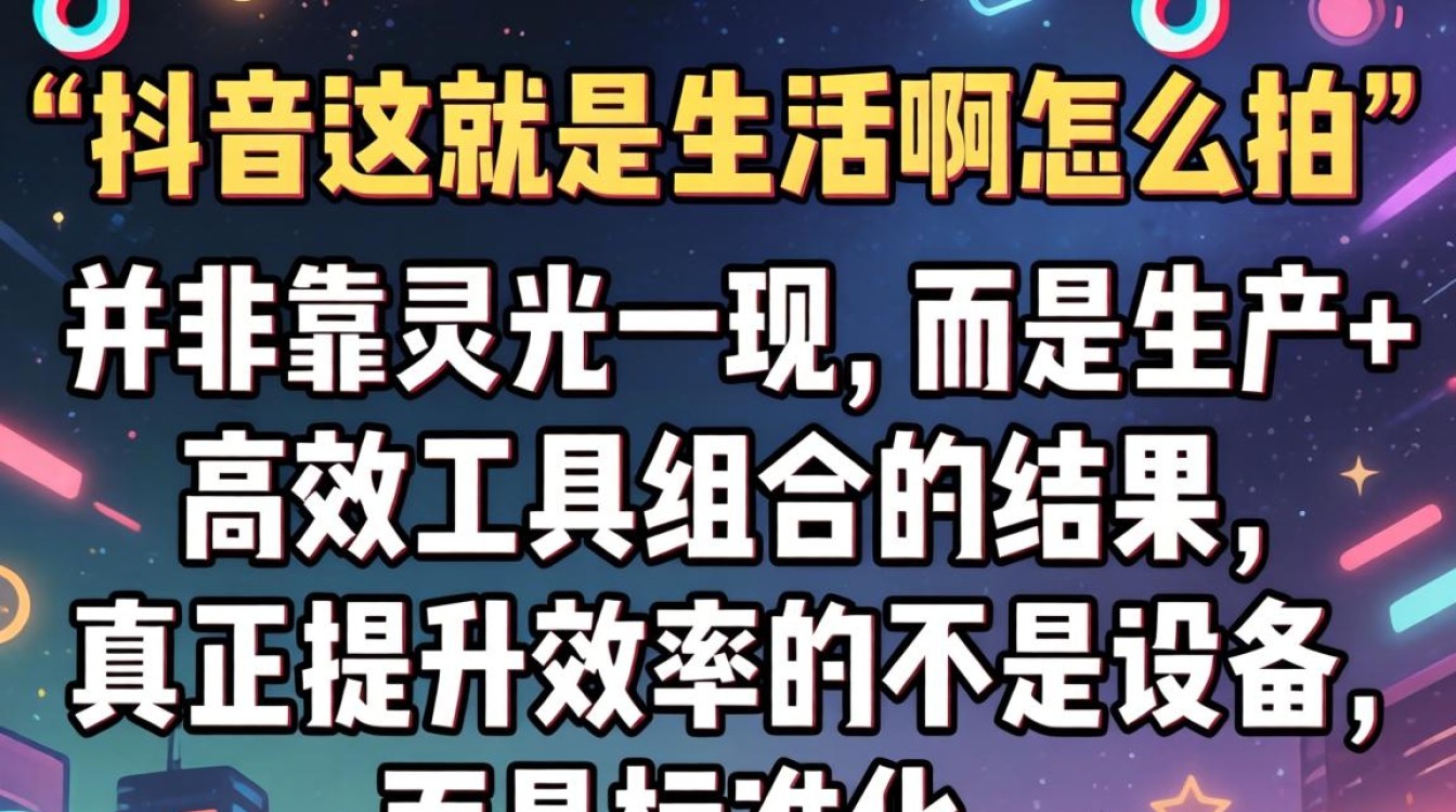 抖音这就是生活啊怎么拍?效率提升神器推荐,抖音高效生活类视频拍摄技巧 抖音高效生活类视频拍摄技巧