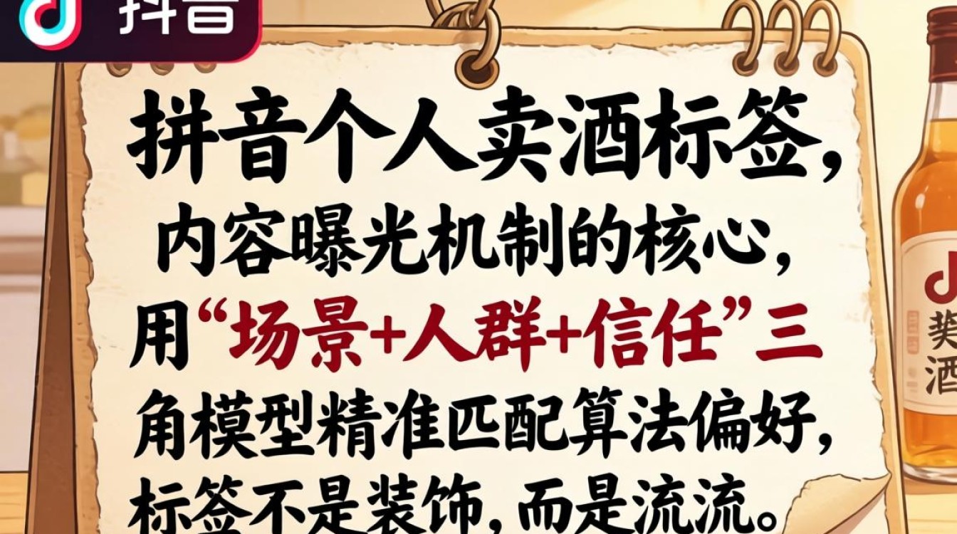 抖音个人卖酒标签怎么写?如何设置高曝光酒类内容标签 如何设置高曝光酒类内容标签