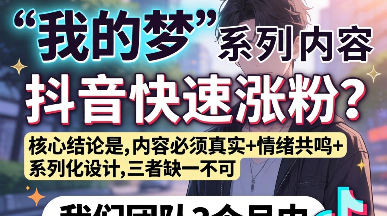 抖音我的梦创作技巧与涨粉实操