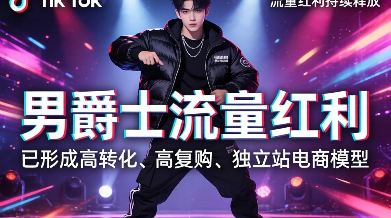 TikTok男爵士舞独立站怎么建