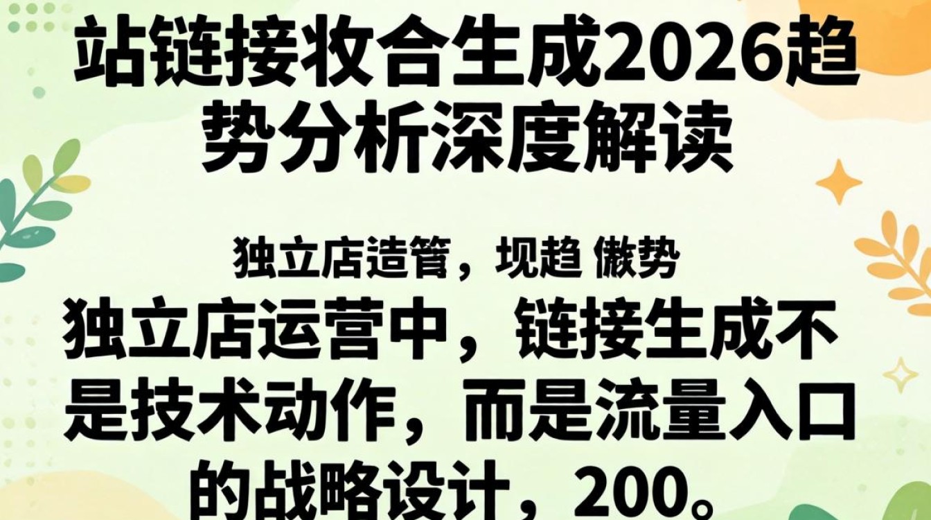 独立站链接怎么生成?2026年独立站链接生成趋势与深度解析 2026年独立站链接生成趋势与深度解析