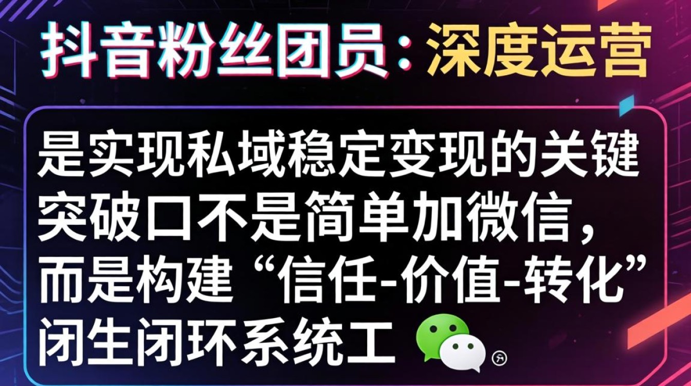 抖音粉丝团员怎么看?如何打造稳定变现的私域运营体系 如何打造稳定变现的私域运营体系