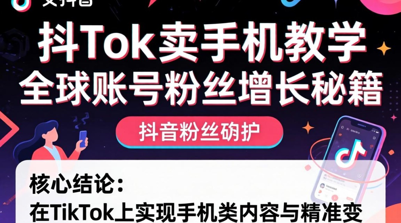 TikTok如何买手机教学?全球账号粉丝增长秘籍 TikTok如何买手机教学
