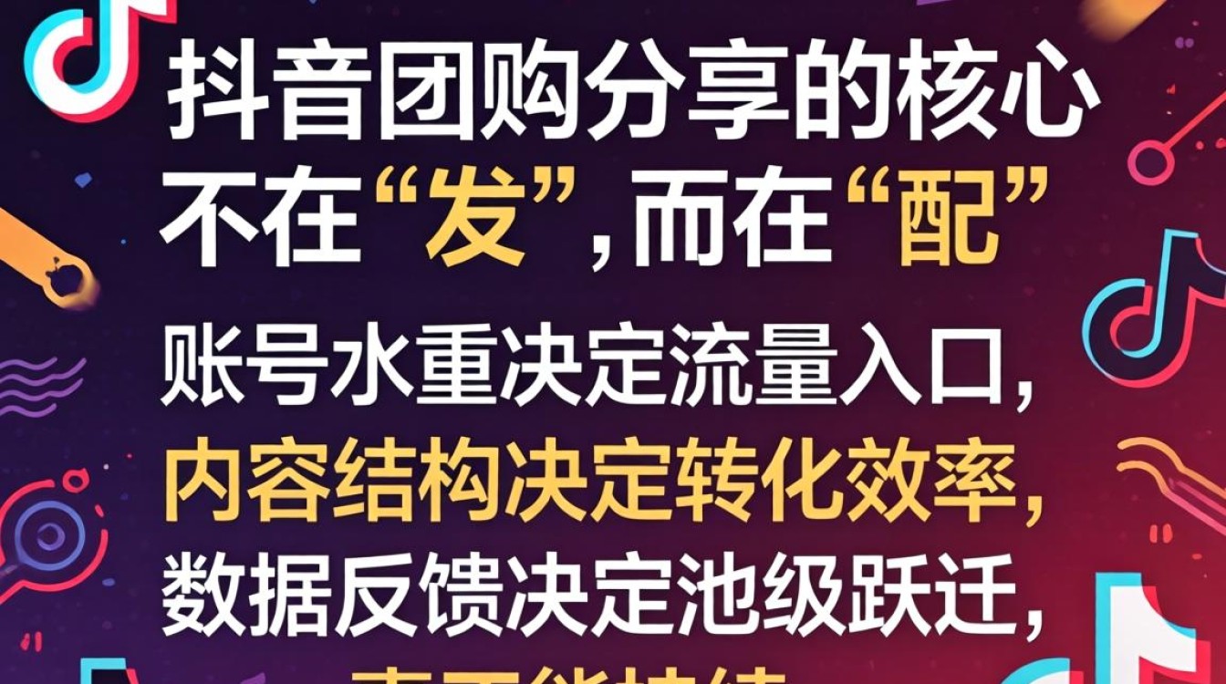 抖音团购分享账号权重提升与流量池突破方法
