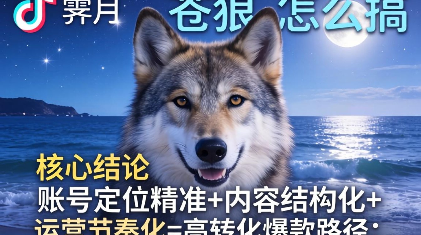 抖音霁月苍狼入门到精通完整攻略