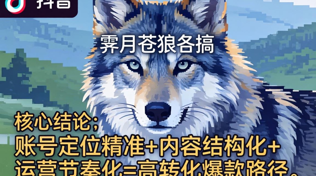 抖音霁月苍狼入门到精通完整攻略