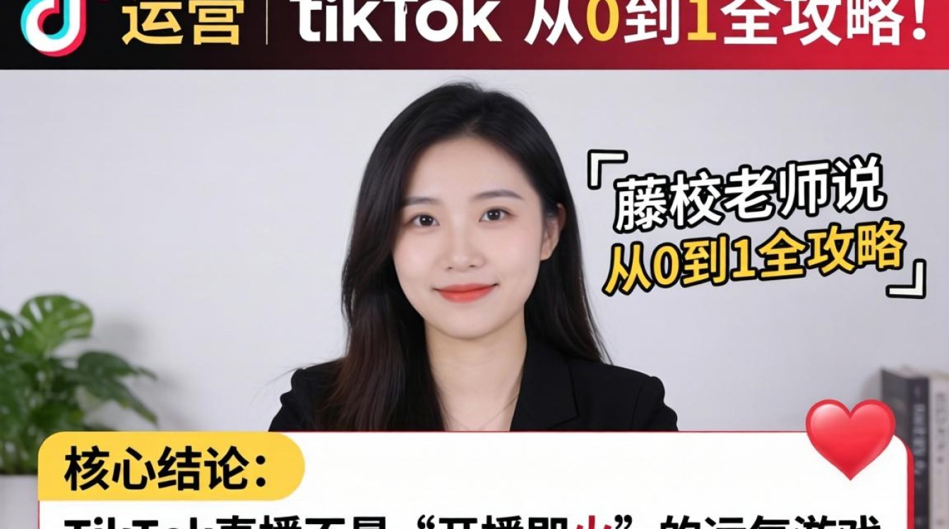 藤校老师讲TikTok直播运营怎么从0到1