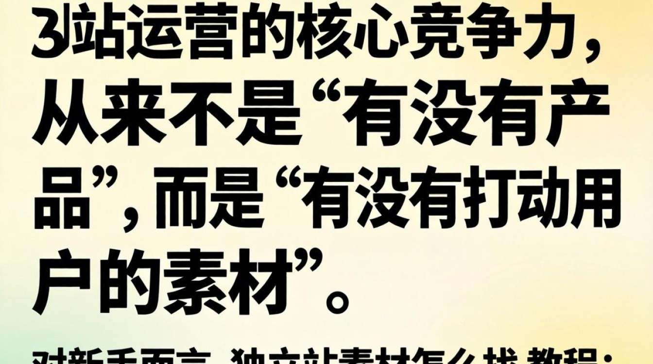 2026新手入门独立站素材获取教程