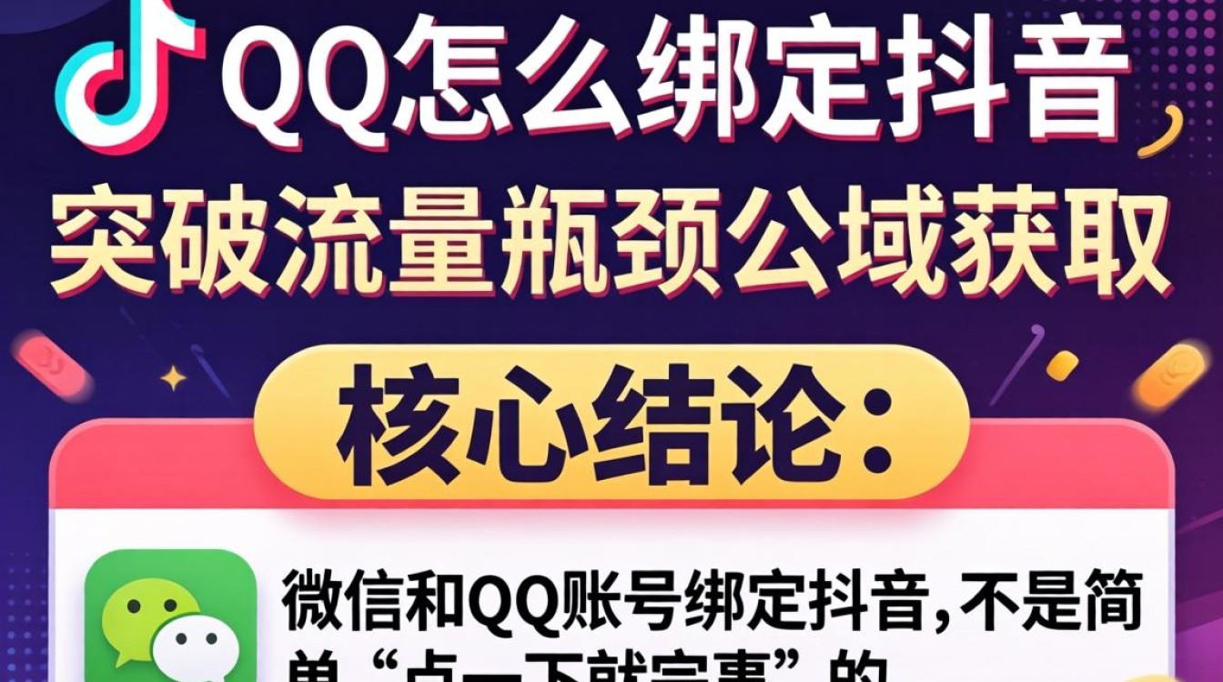 抖音绑定微信QQ获取公域流量