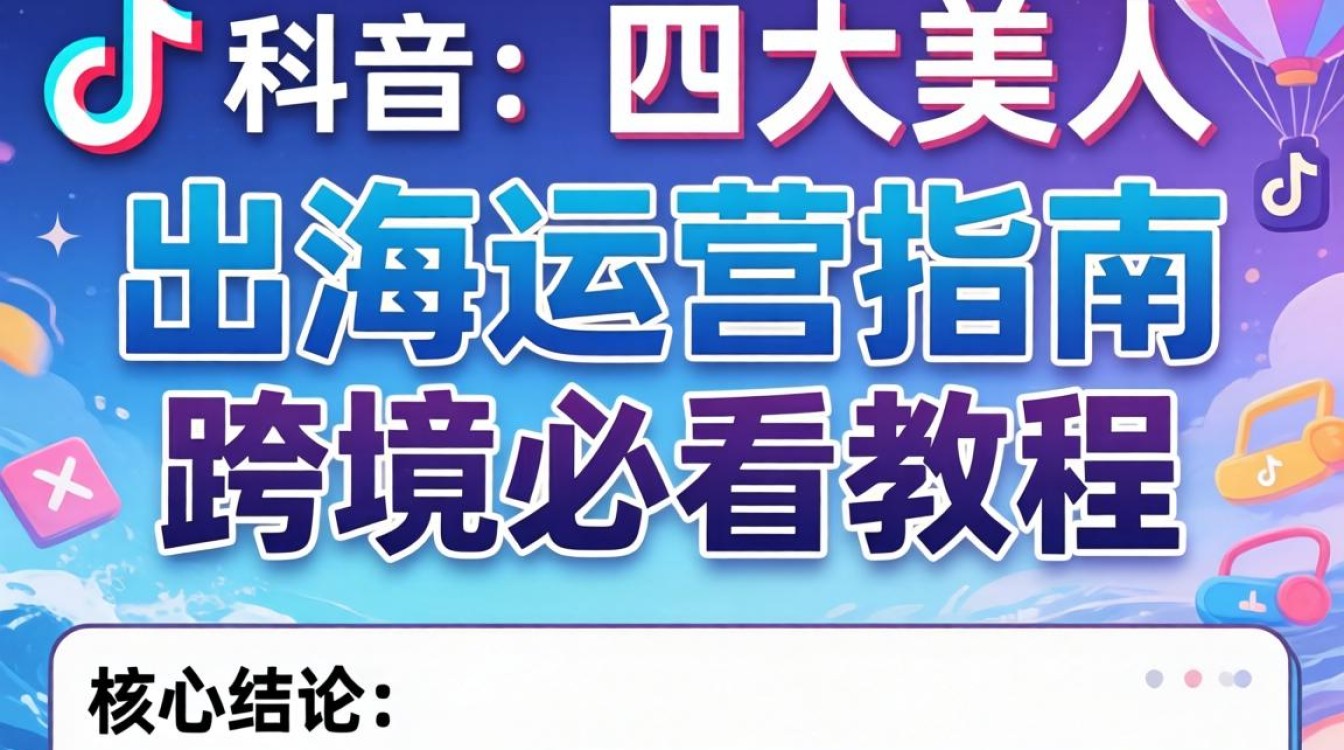 TikTok四大美人怎么运营出海?TikTok跨境运营指南 TikTok四大美人怎么运营出海