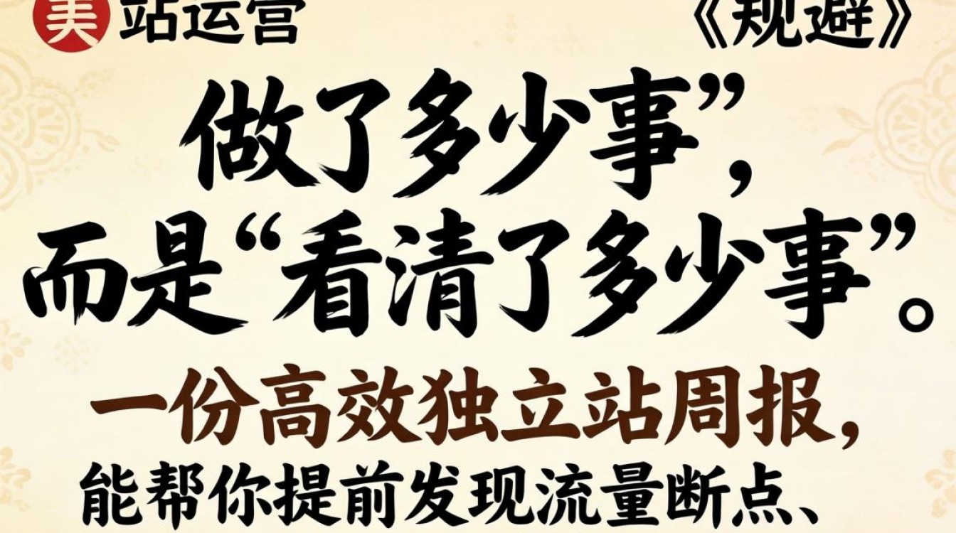 独立站运营周报模板免费下载