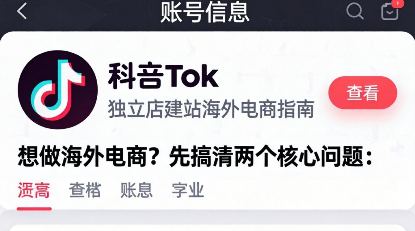 TikTok账号信息怎么查看