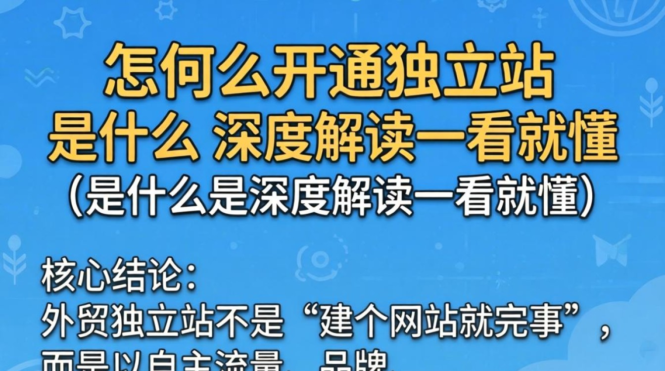 外贸建独立站流程与条件详解