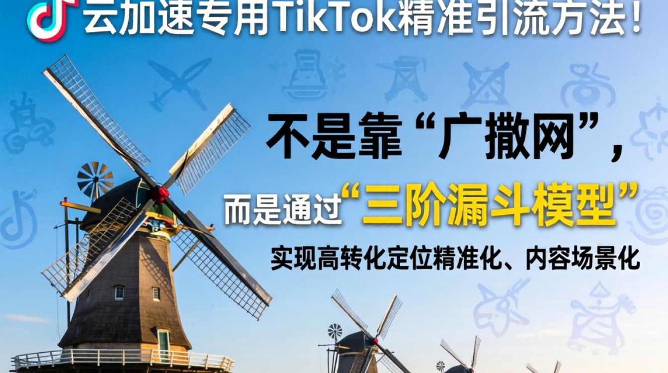 TikTok营销策略如何用风车云加速精准引流?风车云加速TikTok精准引流方法 TikTok营销策略如何用风车云加速精准引流