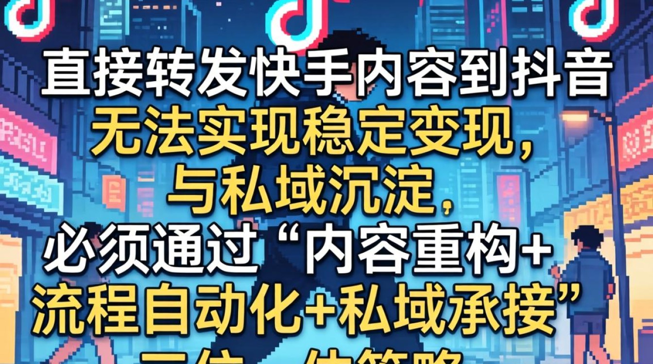 快手内容如何高效搬运到抖音实现私域变现