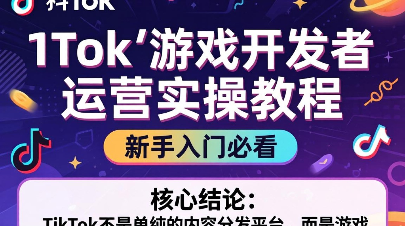 TikTok游戏开发者如何快速入门运营