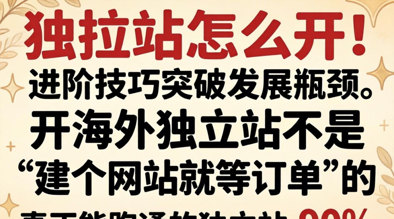 海外独立站怎么开?进阶技巧突破发展瓶颈 进阶技巧突破发展瓶颈