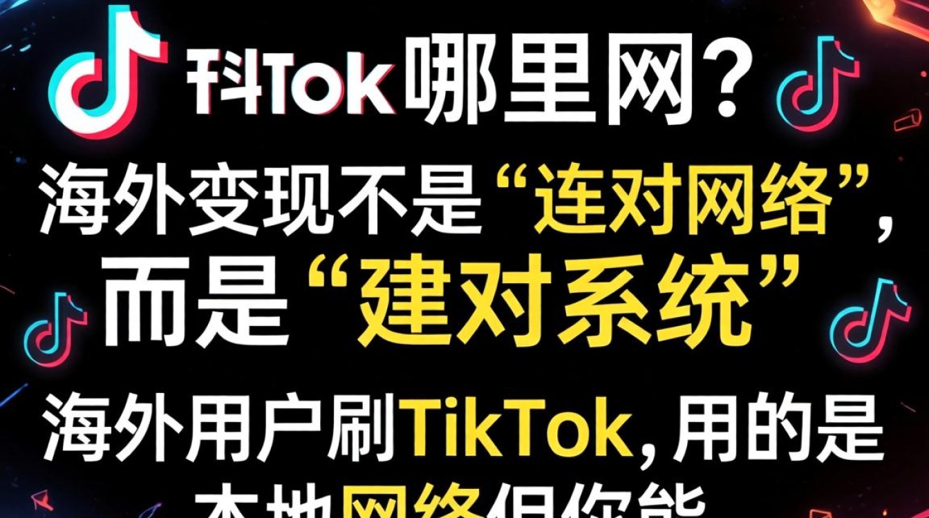 TikTok连哪里的网能变现