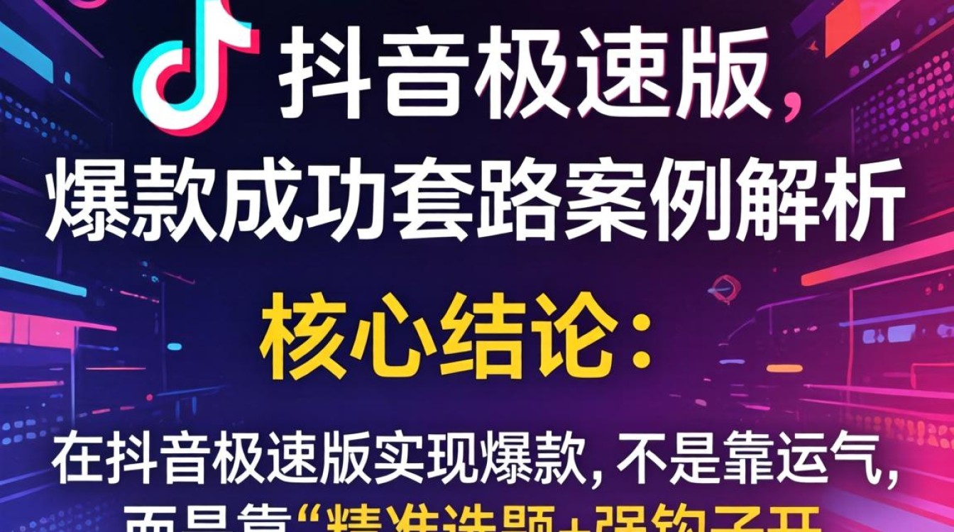 抖音极速版爆款成功套路案例解析