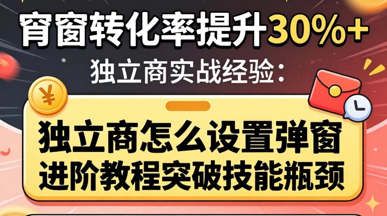 独立站弹窗设置进阶教程突破技能瓶颈