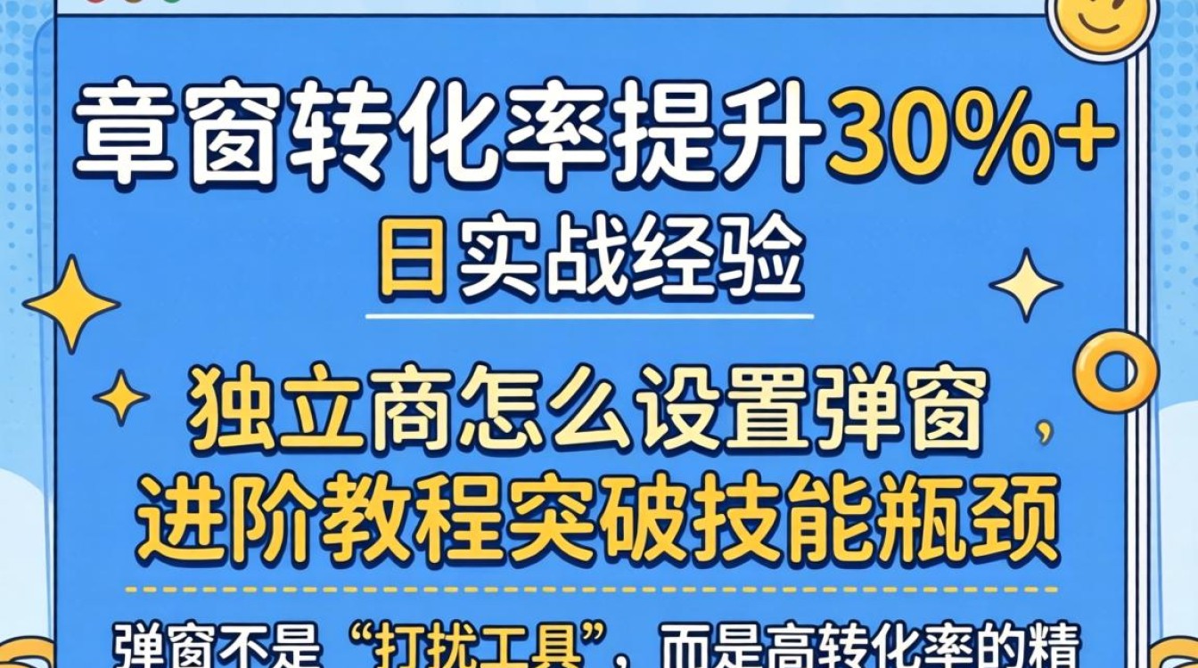 独立站弹窗设置进阶教程突破技能瓶颈