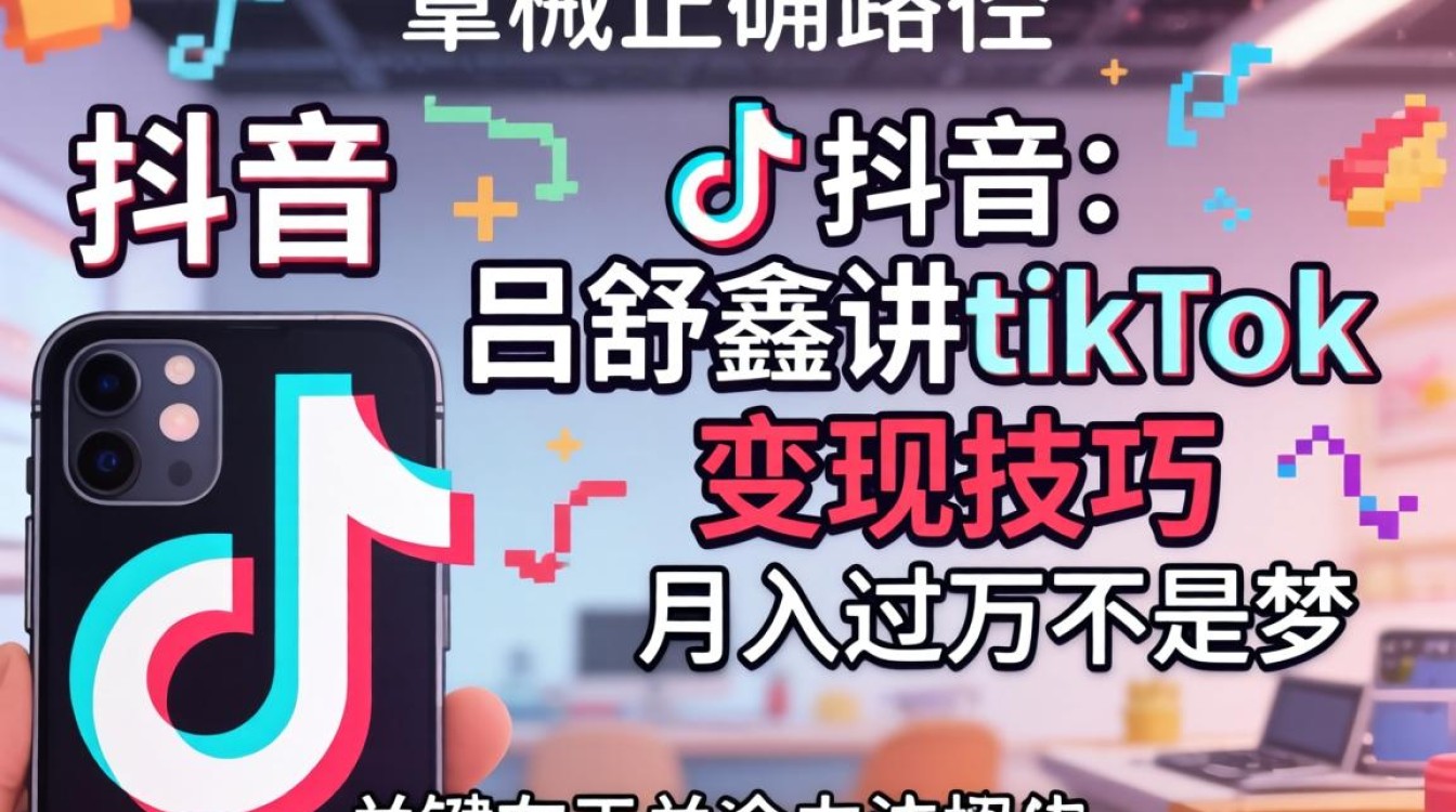 抖音吕舒鑫讲tiktok变现技巧月入过万