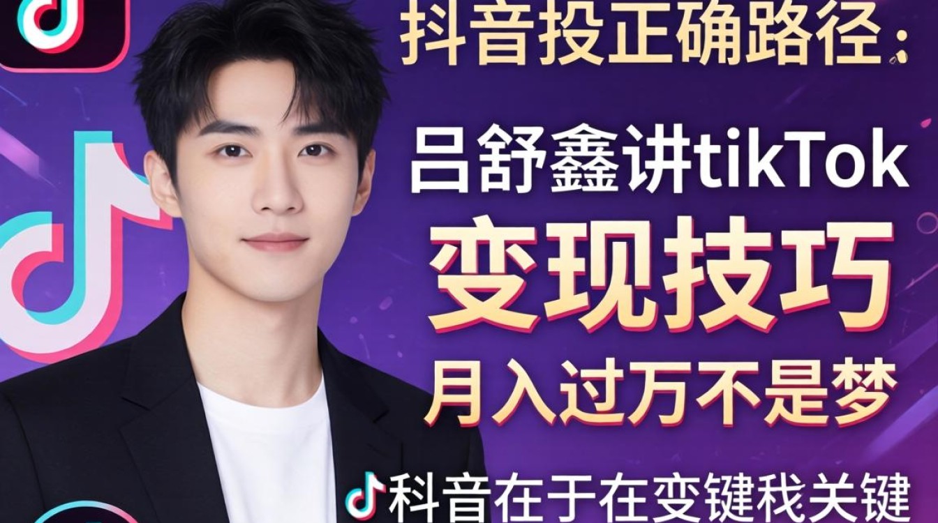 抖音吕舒鑫讲tiktok变现技巧月入过万