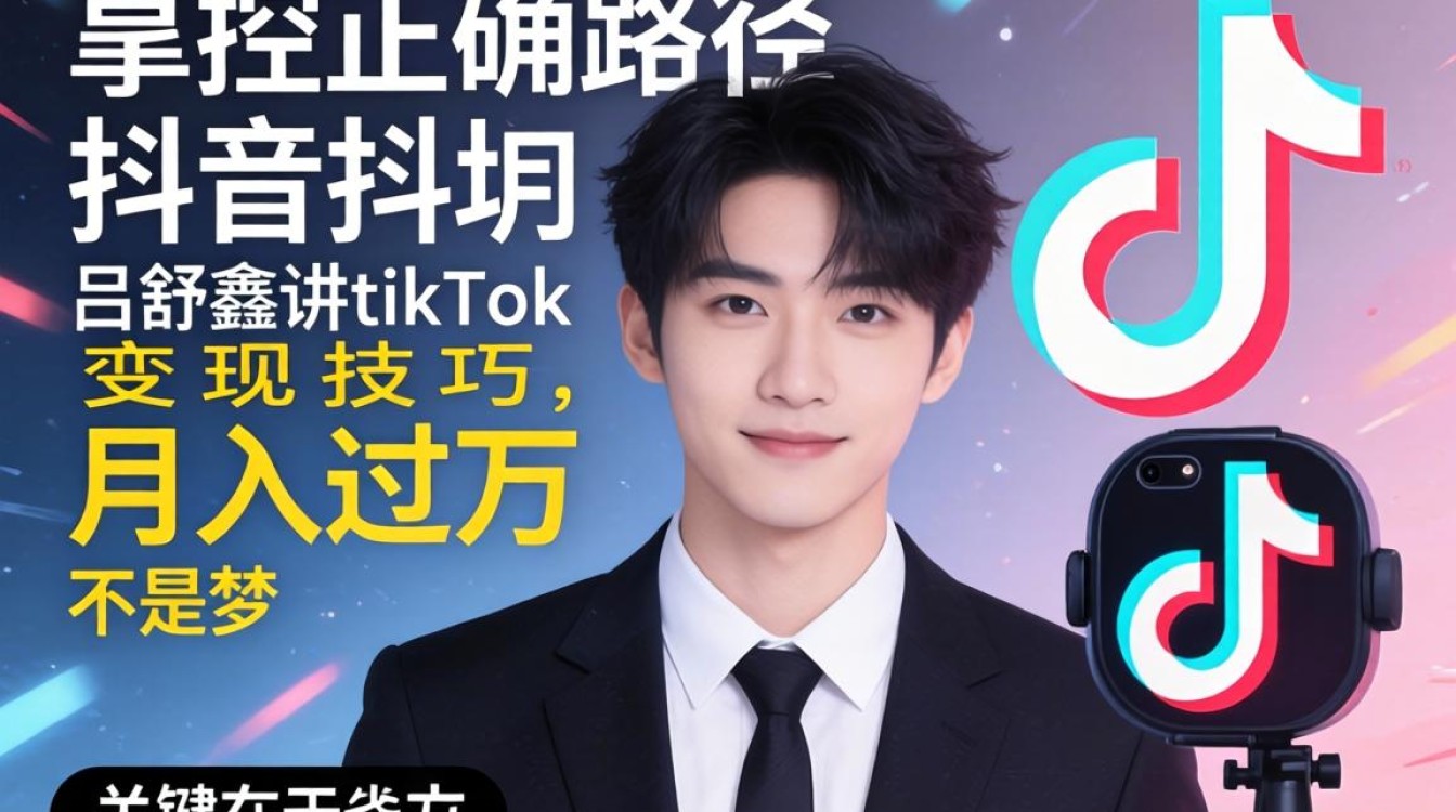 抖音吕舒鑫讲tiktok变现技巧月入过万
