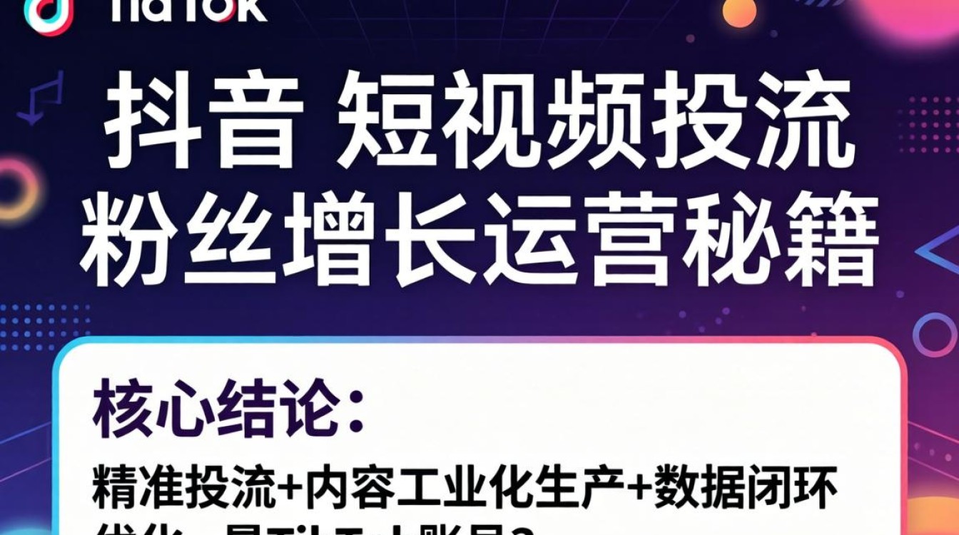 TikTok短视频投流怎么快速涨粉