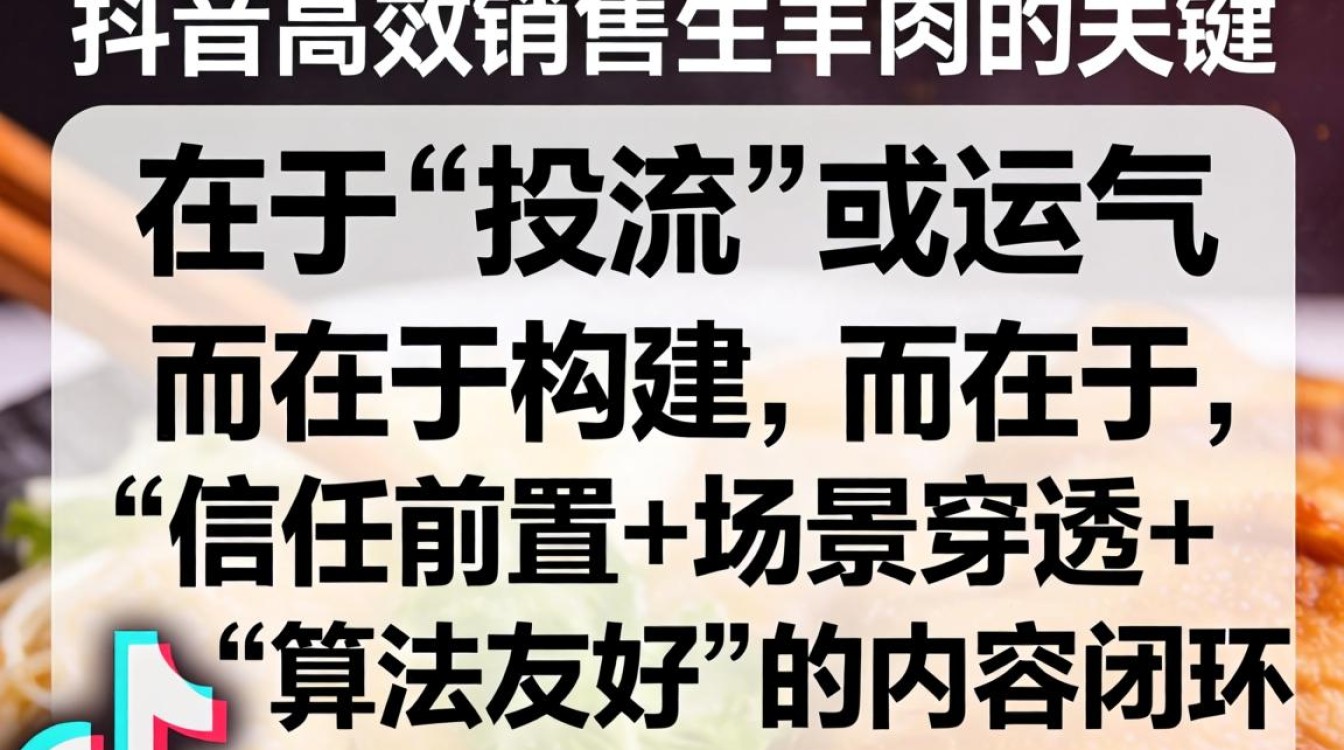 抖音卖生羊肉提升内容曝光的实操方法