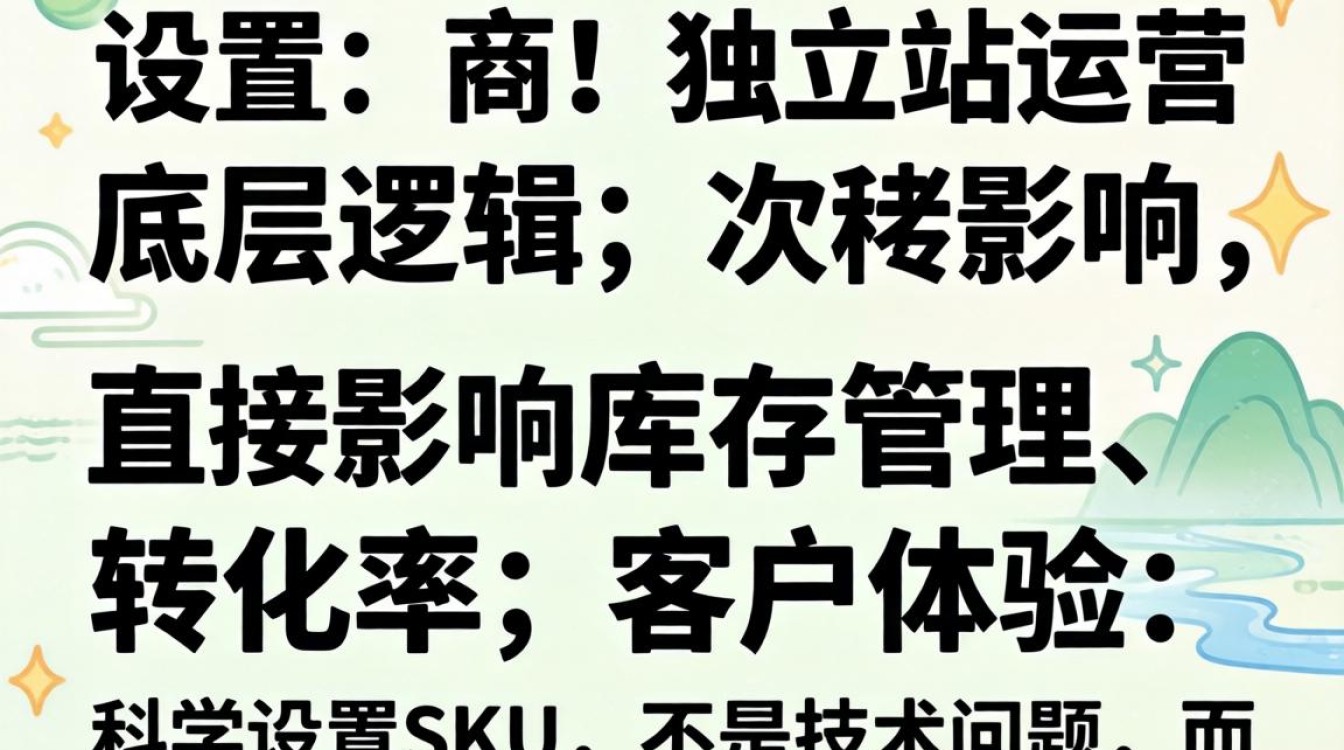独立站SKU设置方法与优化技巧