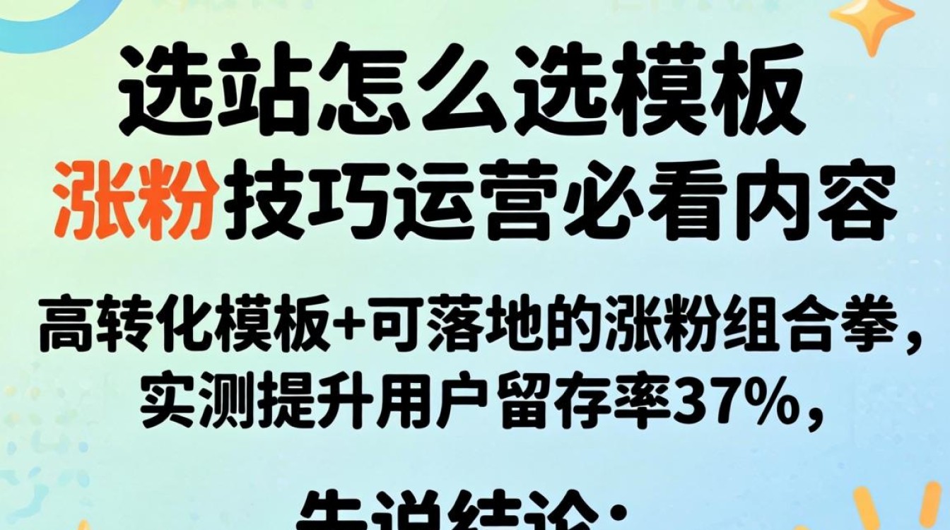 独立站建站模板选择技巧涨粉运营必看