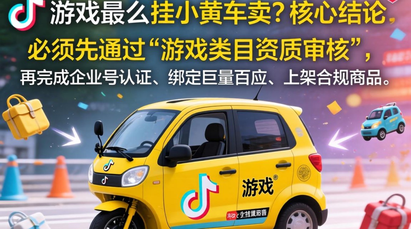 抖音游戏怎么挂小黄车卖?新手如何低成本挂车引流成交 新手如何低成本挂车引流成交