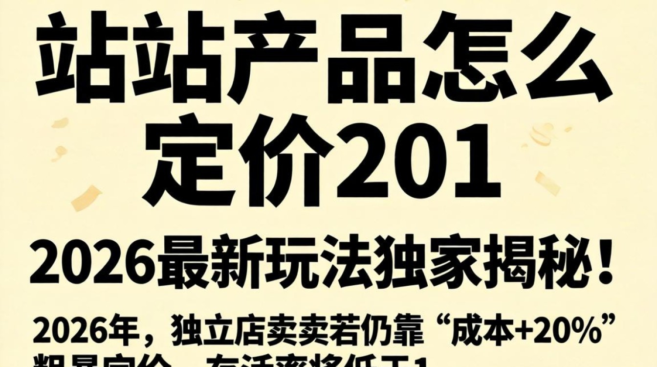 独立站产品怎么定价?2026最新玩法,独立站定价策略与实操指南 独立站定价策略与实操指南
