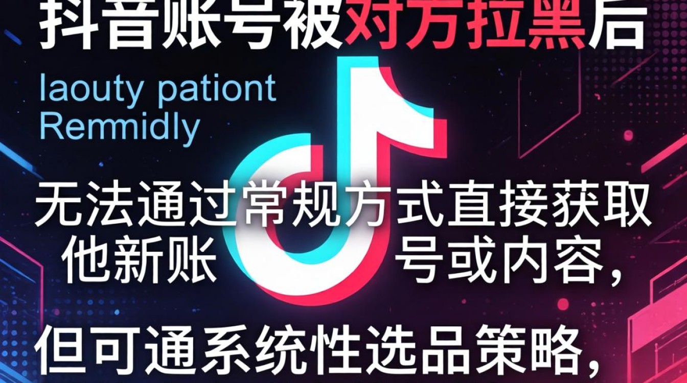 抖音被人拉黑怎么找到她?抖音拉黑后如何通过选品策略与爆款挖掘重新触达用户 抖音拉黑后如何通过选品策略与爆款挖掘重新触达用户