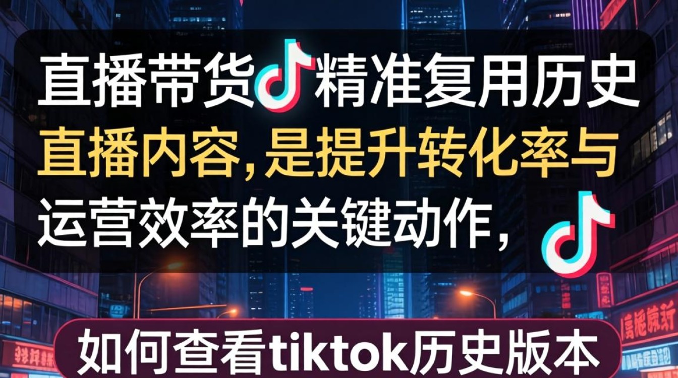 如何查看tiktok历史版本?tiktok直播带货查看历史版本的实战技巧 tiktok直播带货查看历史版本的实战技巧