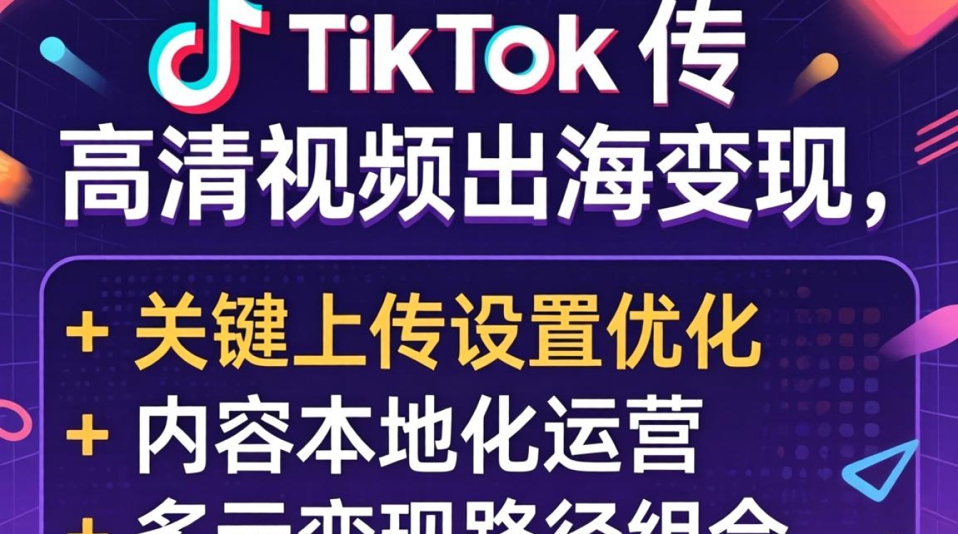 TikTok高清视频上传出海变现全流程
