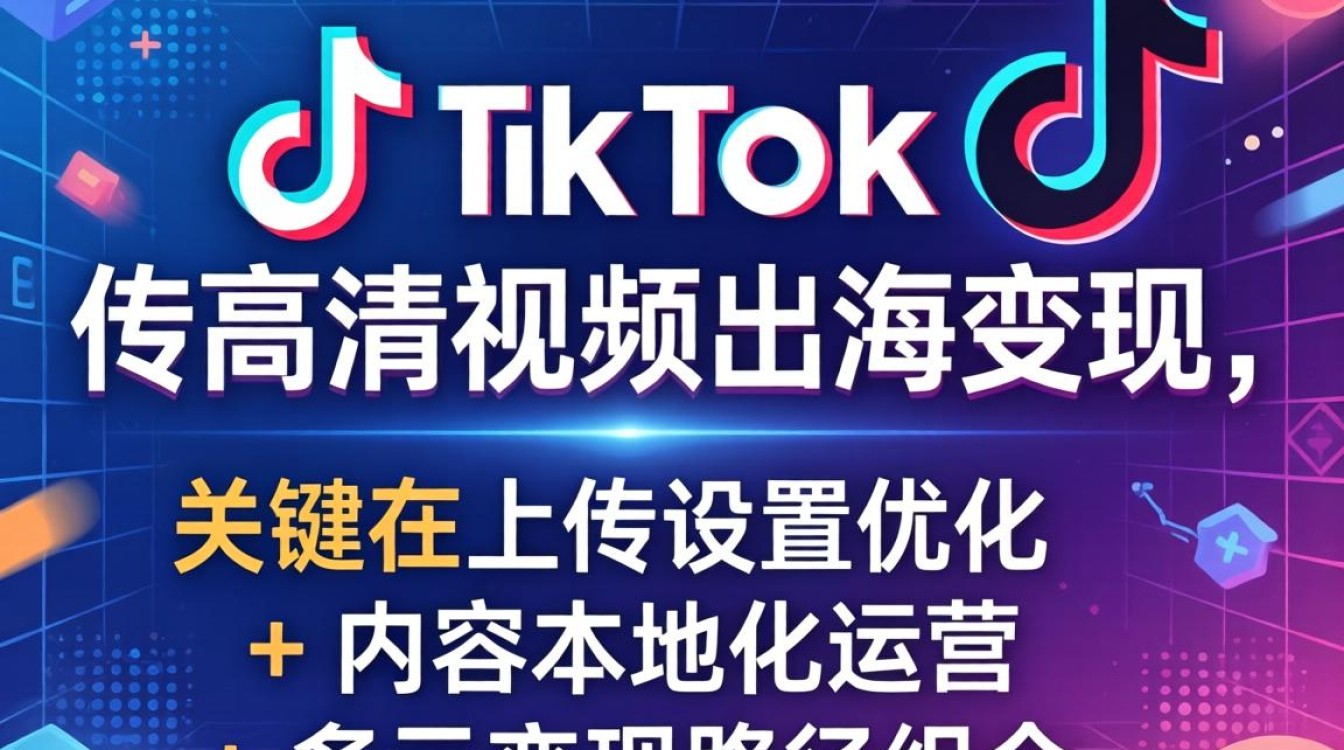 TikTok高清视频上传出海变现全流程
