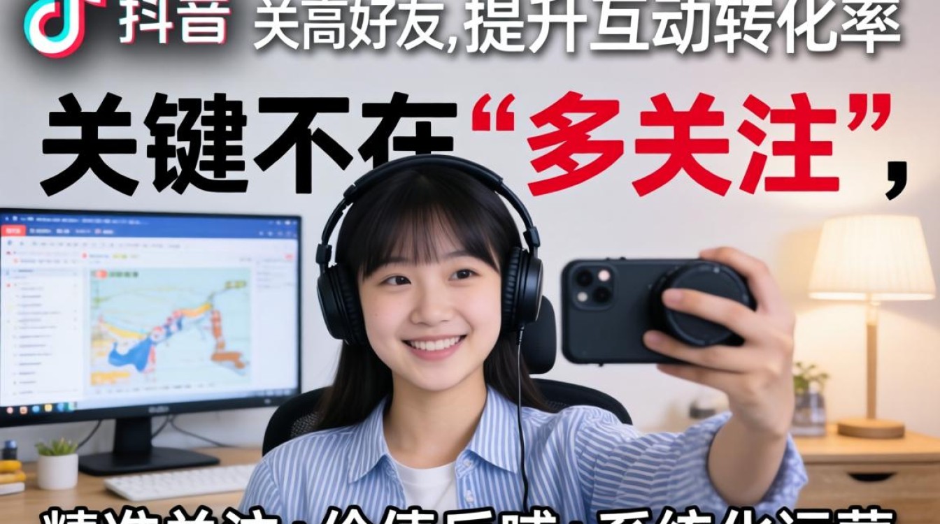 抖音主播如何高效关注好友并提升互动率